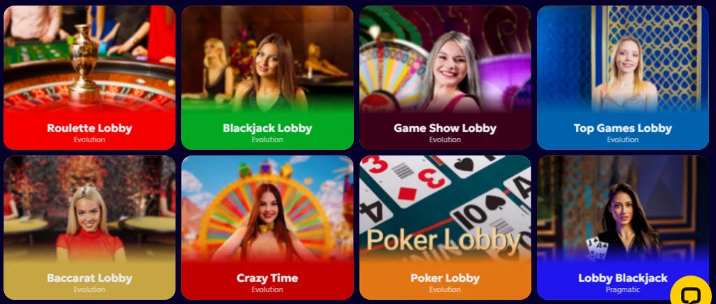 Slottio live casino