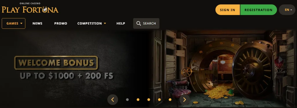 Play fortuna homepage