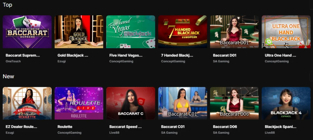 Bonsubet live casino